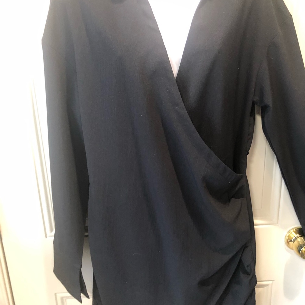 SHEIN BLACK MINI DRESS SZ L - Picture 2 of 8